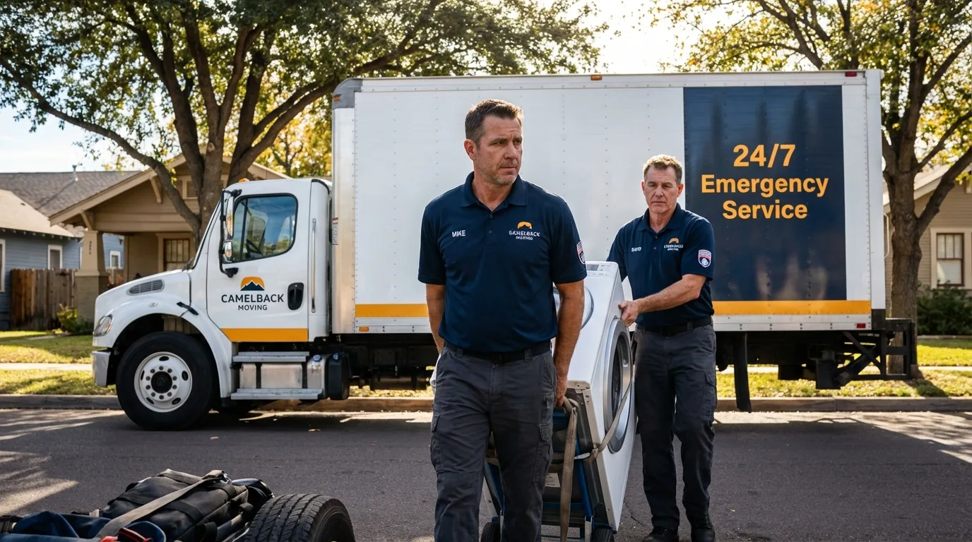 CamelBack Moving crew loading furniture in Bonita Springs, FL